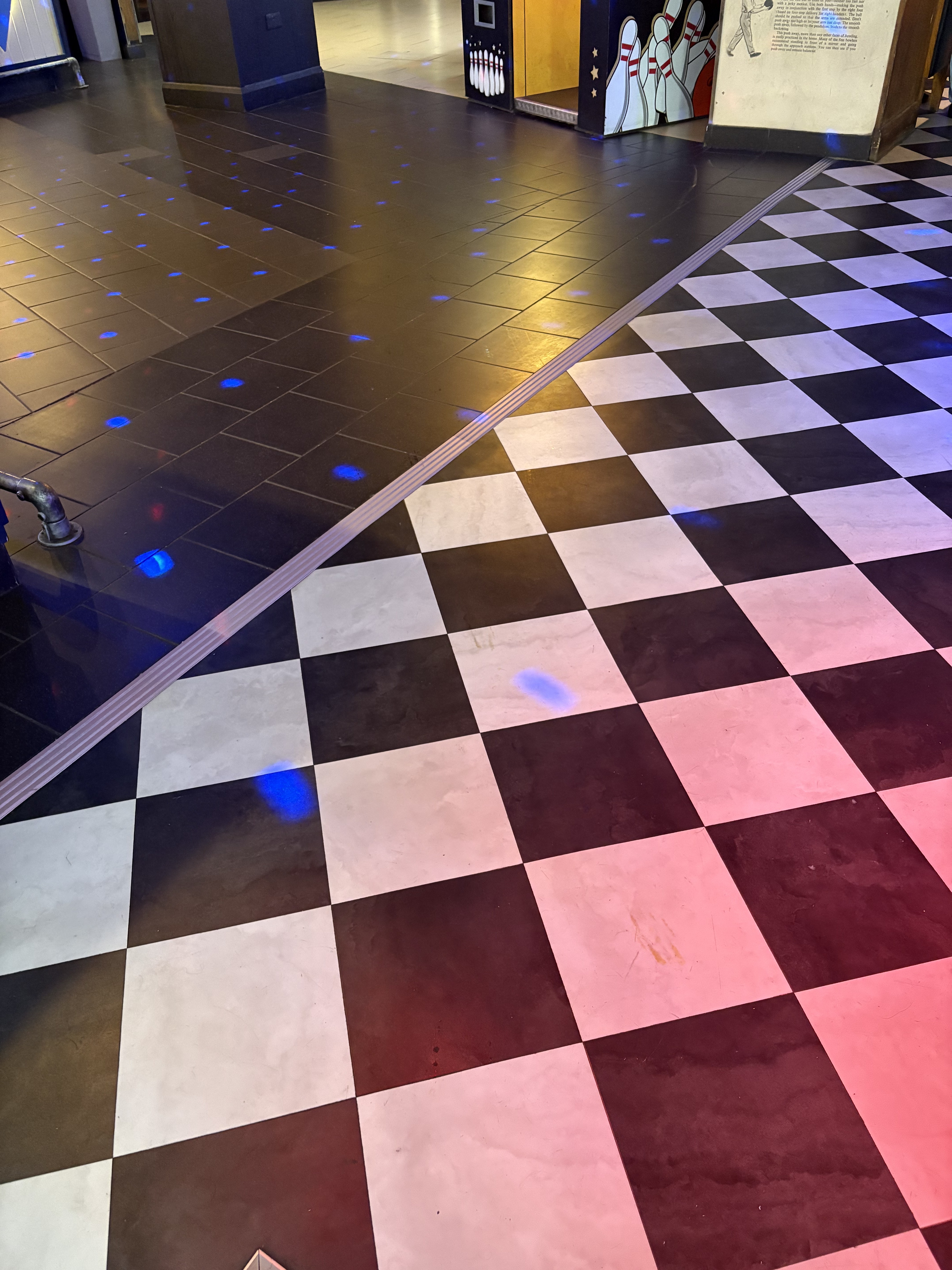 Bloomsbury Lanes — Amtico Chequerboard LVT installation photo 10