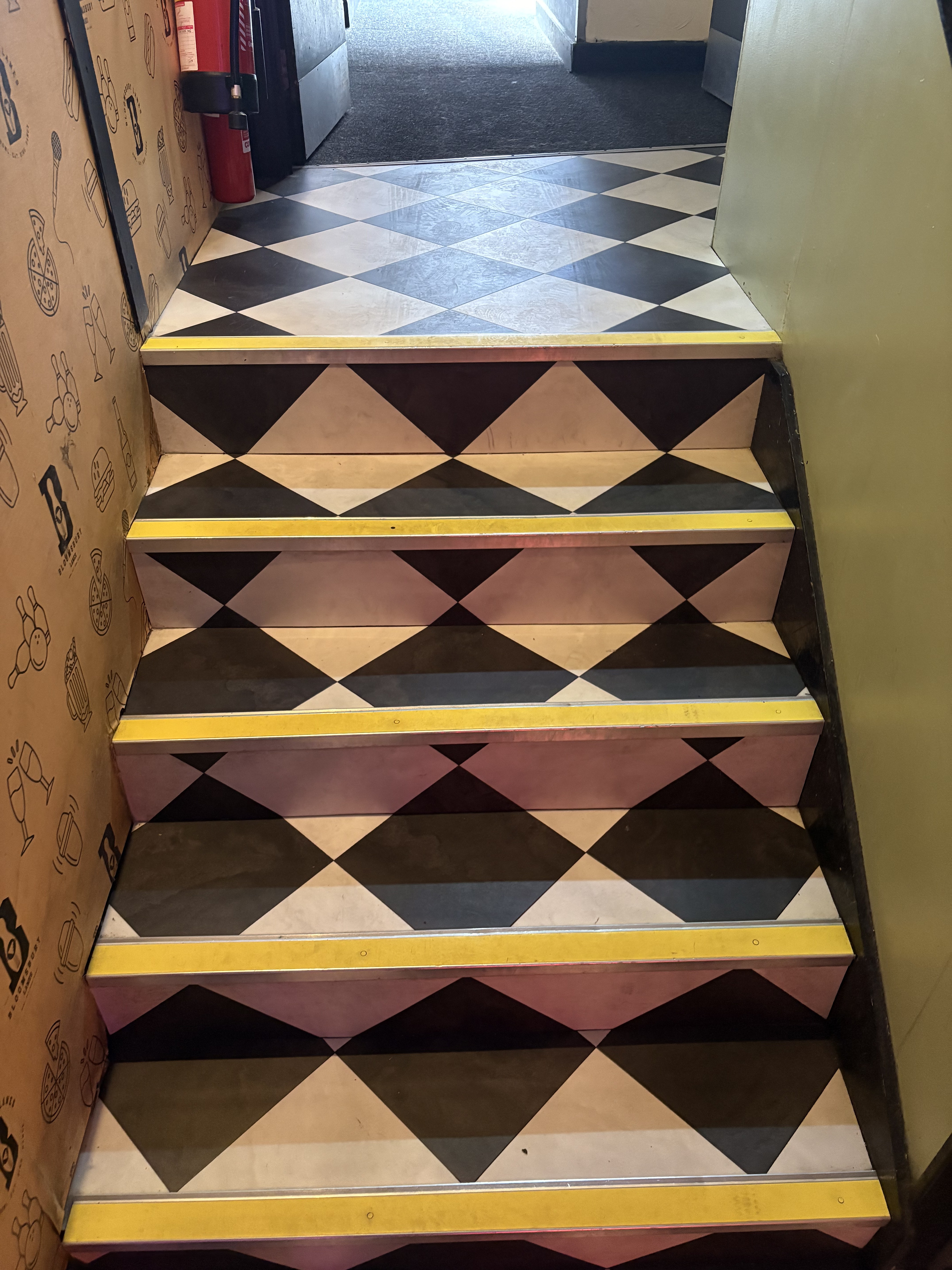 Bloomsbury Lanes — Amtico Chequerboard LVT installation photo 15